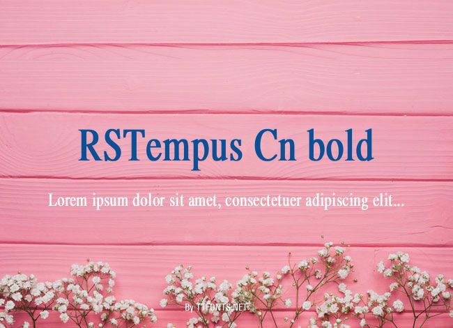 RSTempus Cn bold example